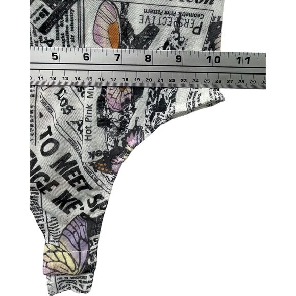 Rue 21 - Women's Short Sleeve Round Neck Bodysuit - White - Extra Small - Picture 5 of 11